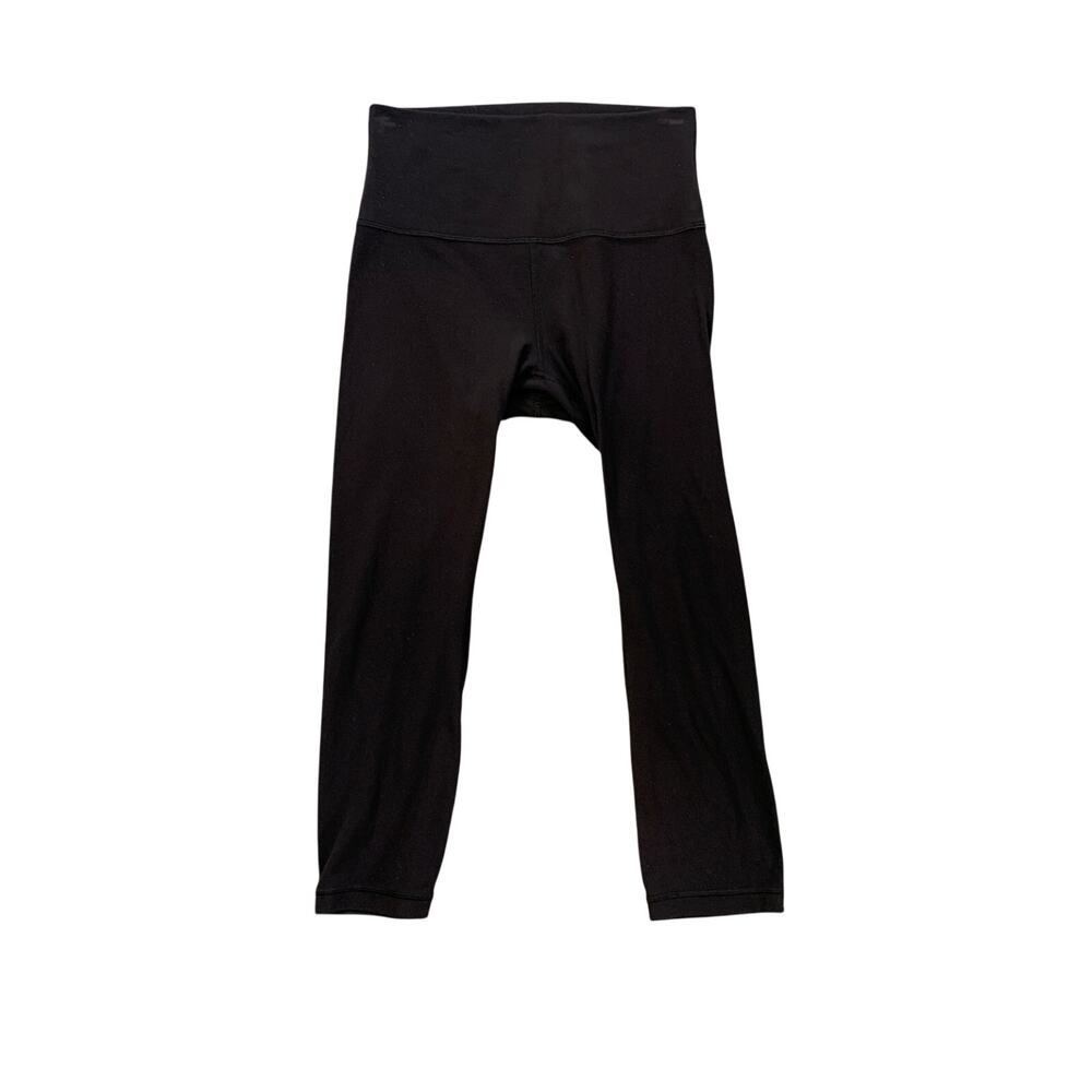 Lululemon Leggings Womens 6 Black Align High Rise Cropped Wide Waistband Capri